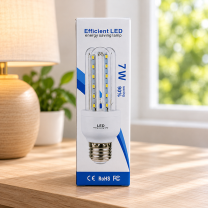 Uspravna LED sijalica E27 7 W – 1 komad – prikaz u prostoru