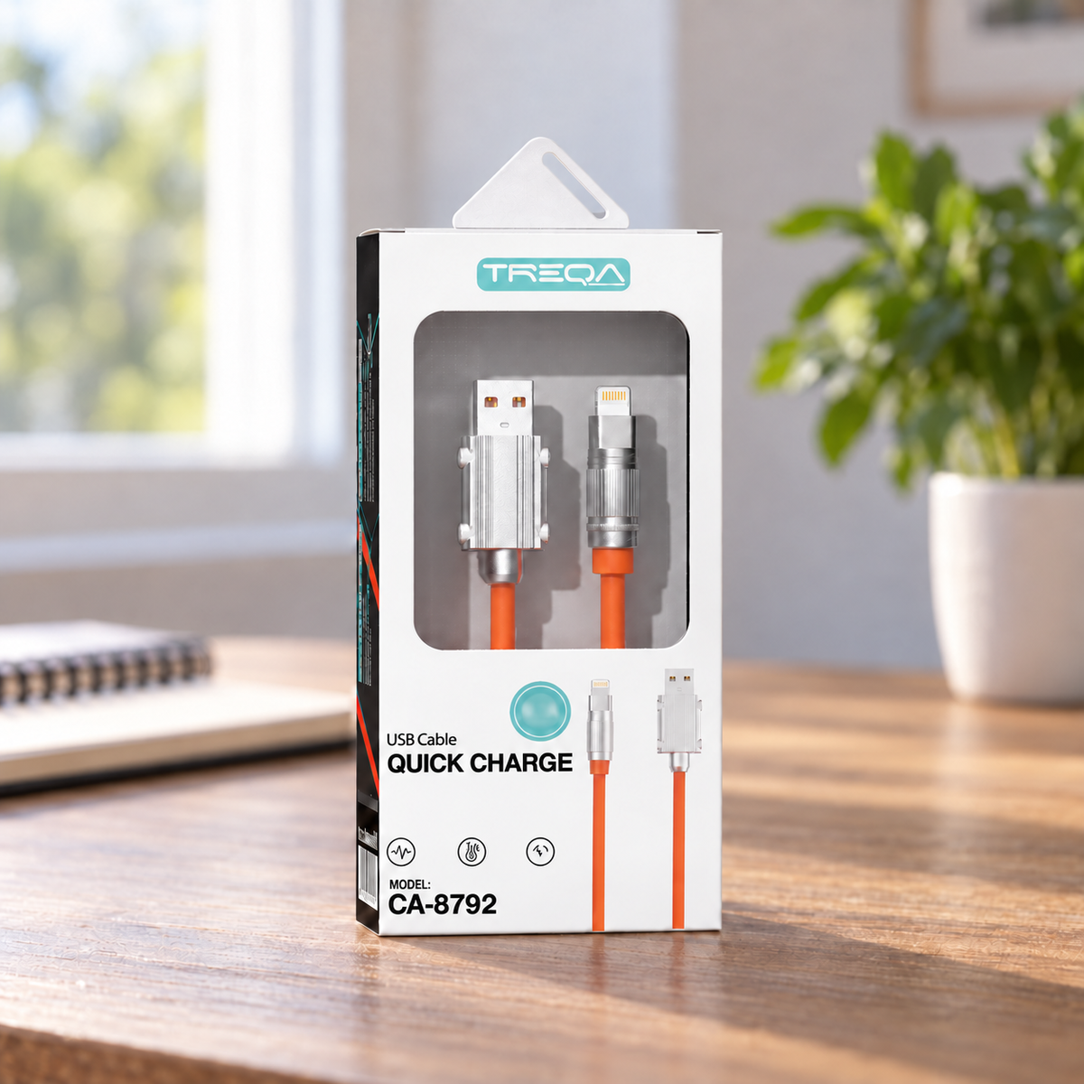 TREQA CA8792 USB-A na Lightning – jedno pakovanje, lifestyle