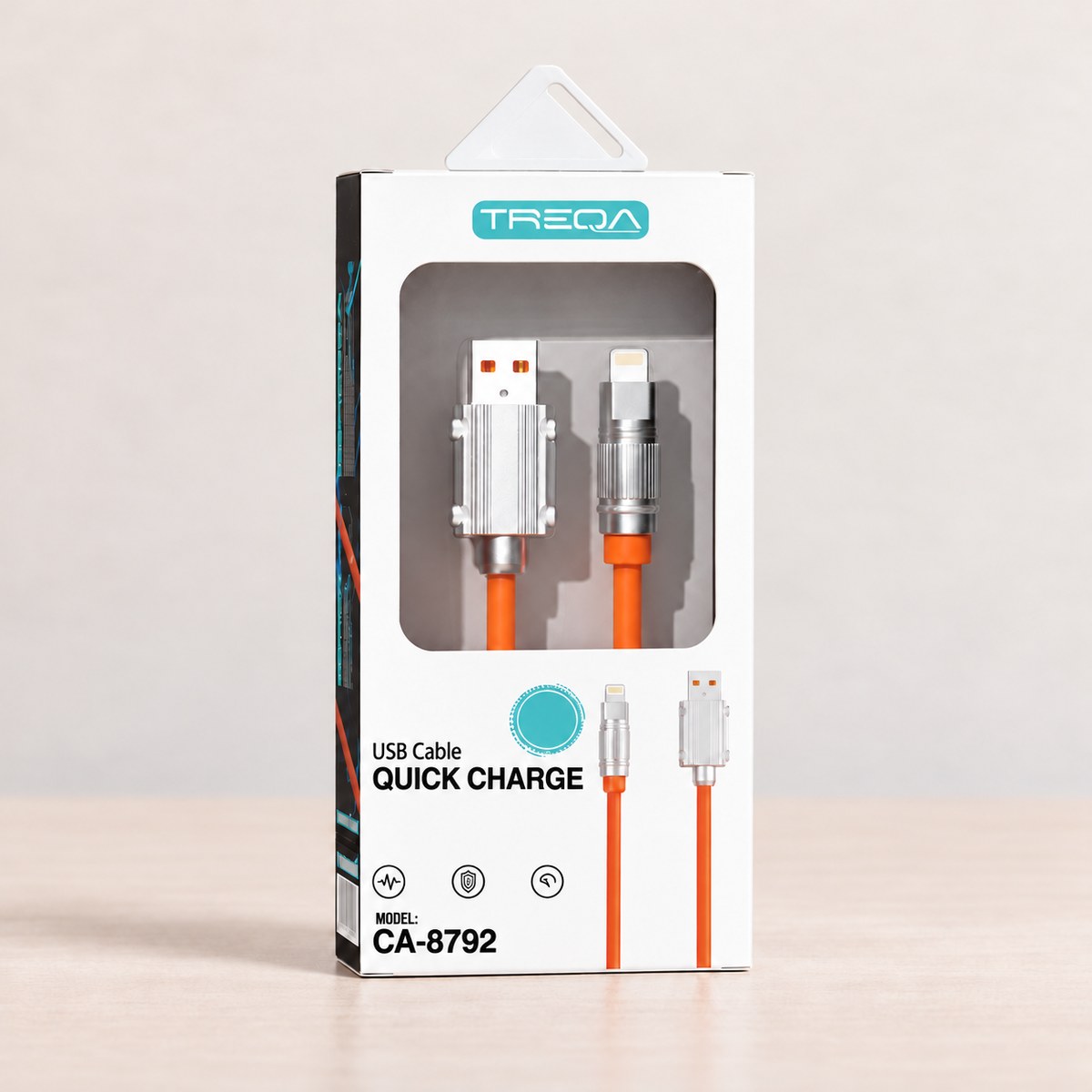 TREQA CA8792 USB-A na Lightning – jedno pakovanje, studio