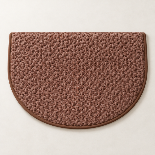 Poluovalna kupaonska prostirka – 40 × 60 cm – studijski prikaz