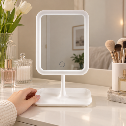 Stolno LED ogledalo s postoljem – izbor modela – ugc