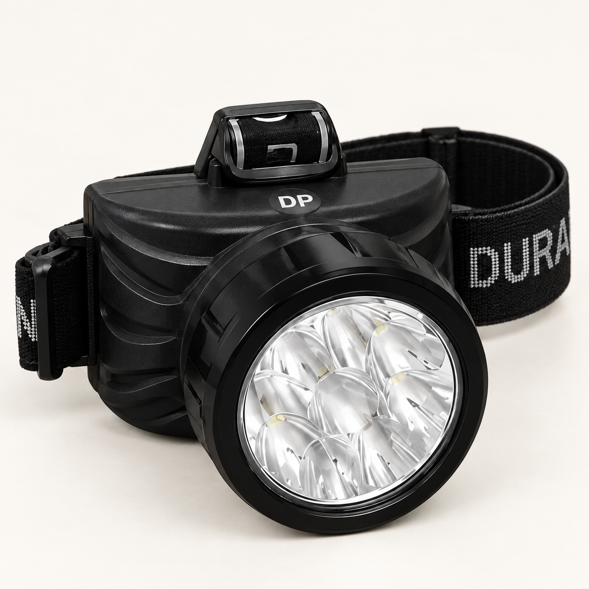 Naglavna LED lampa s kružnim višestrukim reflektorom – Višestruki reflektor – studijski prikaz