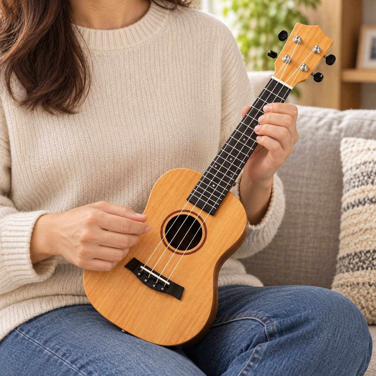 Mala gitara s četiri žice – jedan primjerak iz asortimana boja, ugc