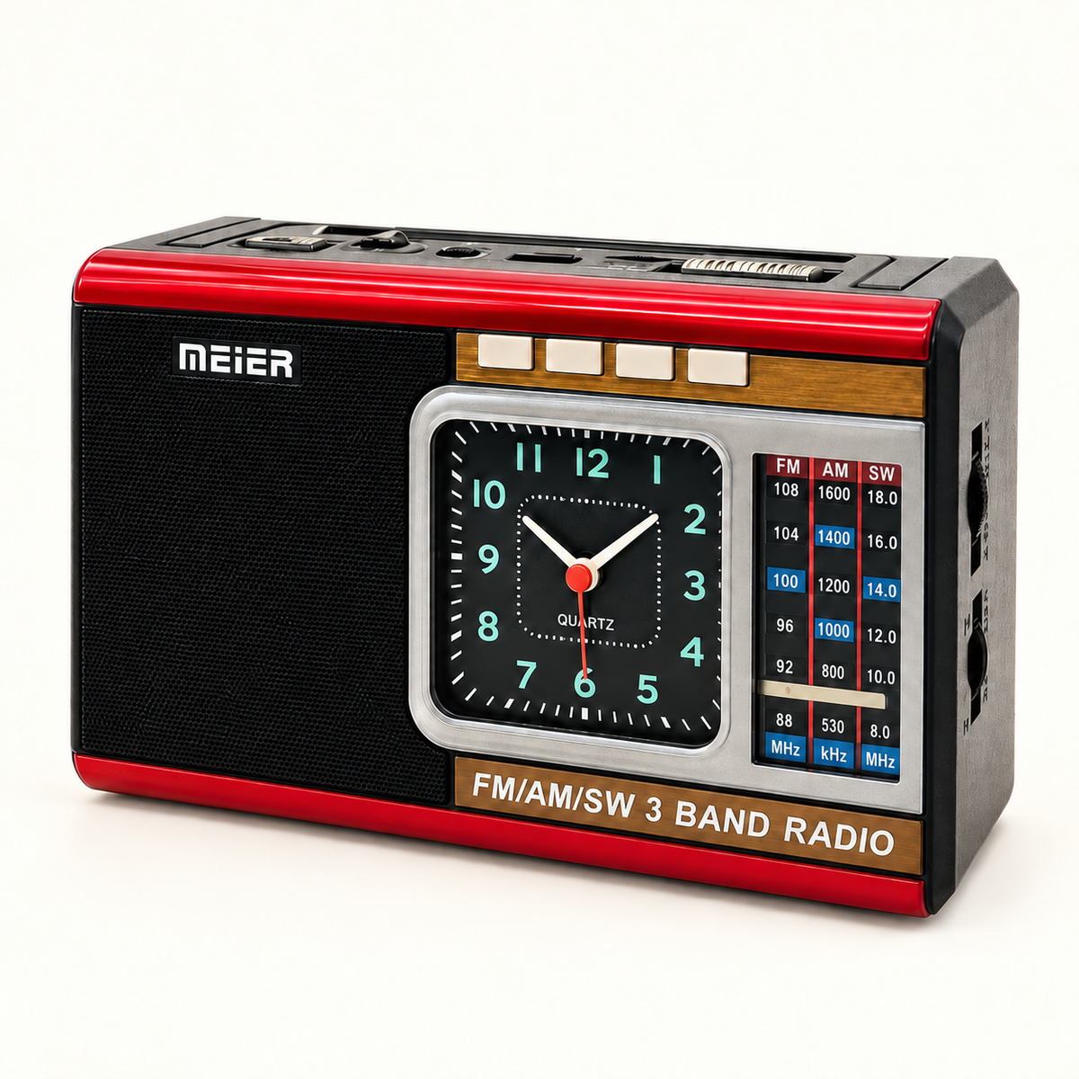 MEIER MD919S radio s analognim satom – studijska fotografija