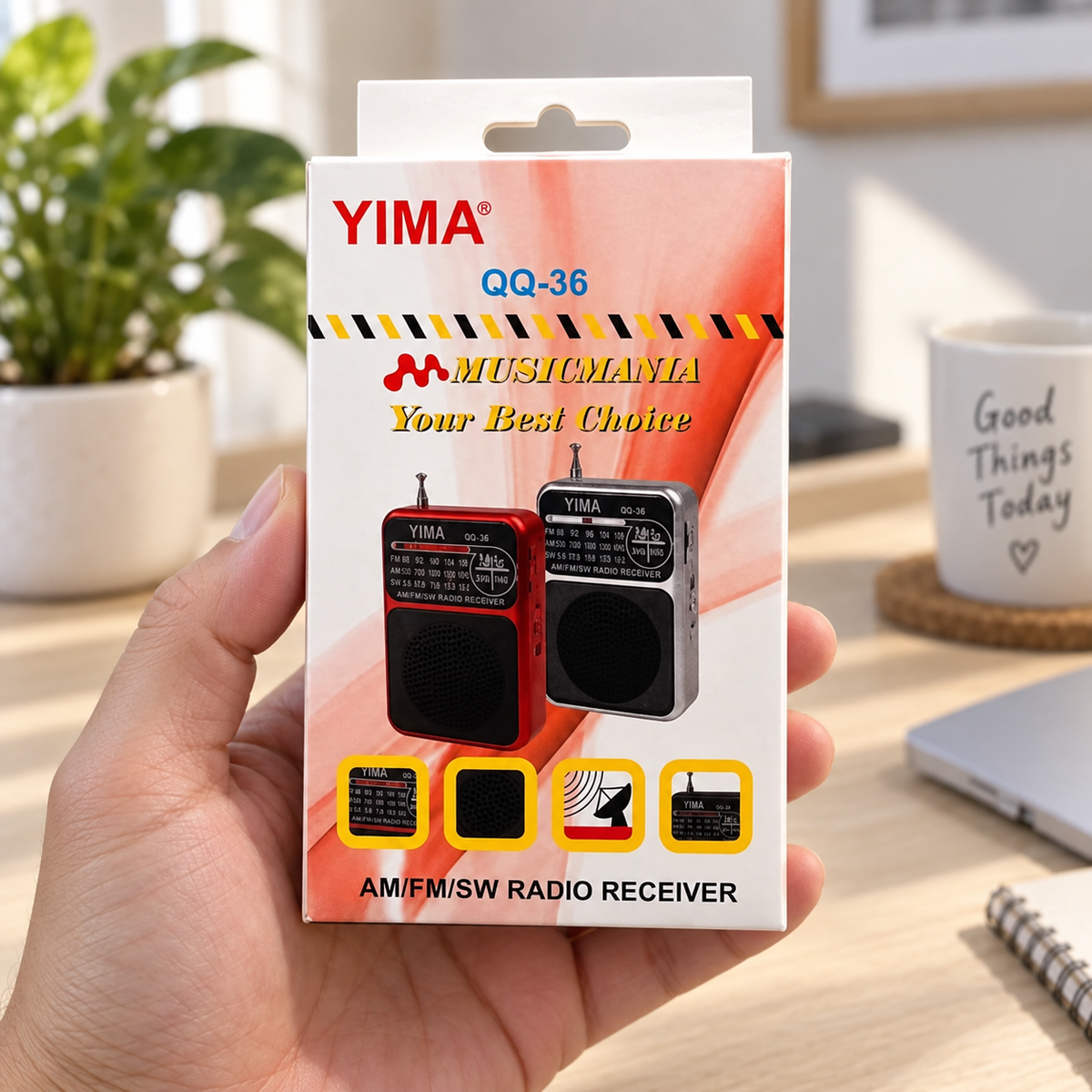 YIMA radio QQ-36 – pakovanje u ruci