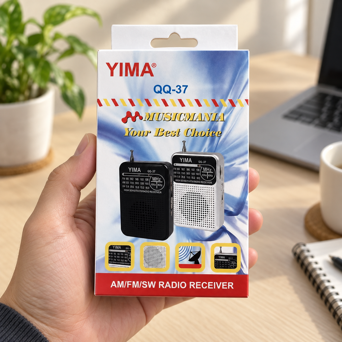 YIMA radio QQ-37 – pakovanje u ruci