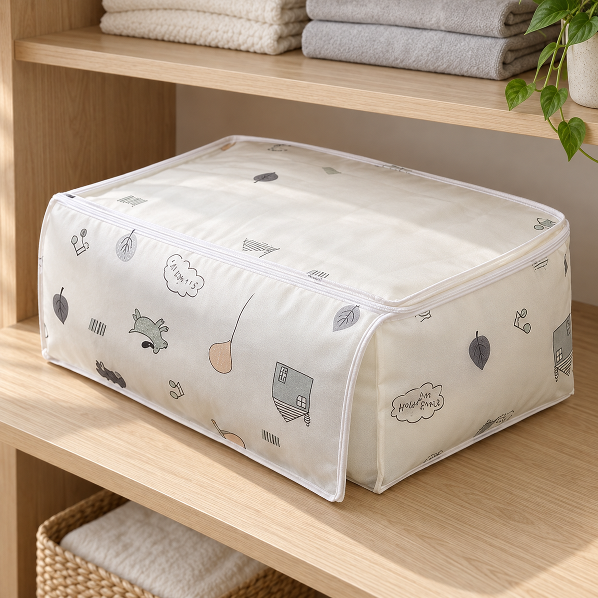 Vreća za posteljinu 70 × 50 × 25 cm – prikaz u domu