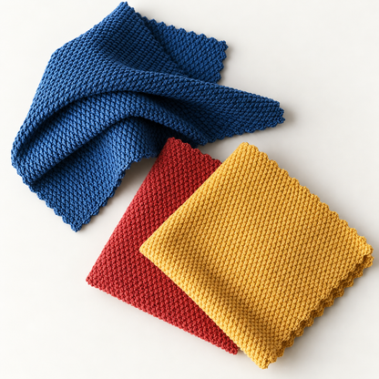 Krpe 30 × 30 cm, 3 komada – Reljefno tkanje – studijska fotografija