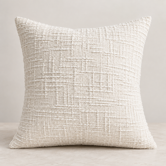 Jastučnica 45 × 45 cm – tkana tekstura – studijski prikaz teksture