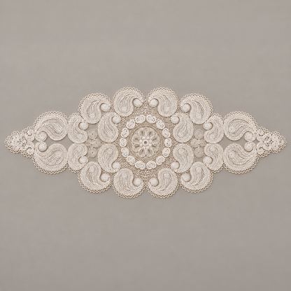 Čipkasti podmetač s paisley ukrasima 40 × 90 cm – studio