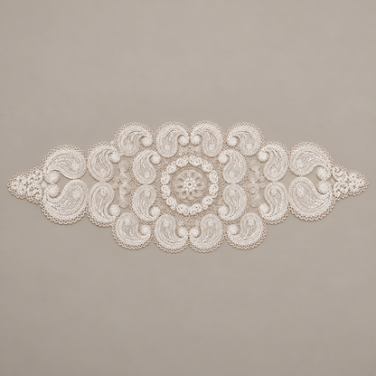 Čipkasti podmetač s paisley ukrasima 40 × 120 cm – studio