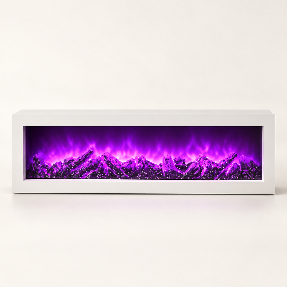 Bijeli RGB dekorativni LED kamin SP26 – studio