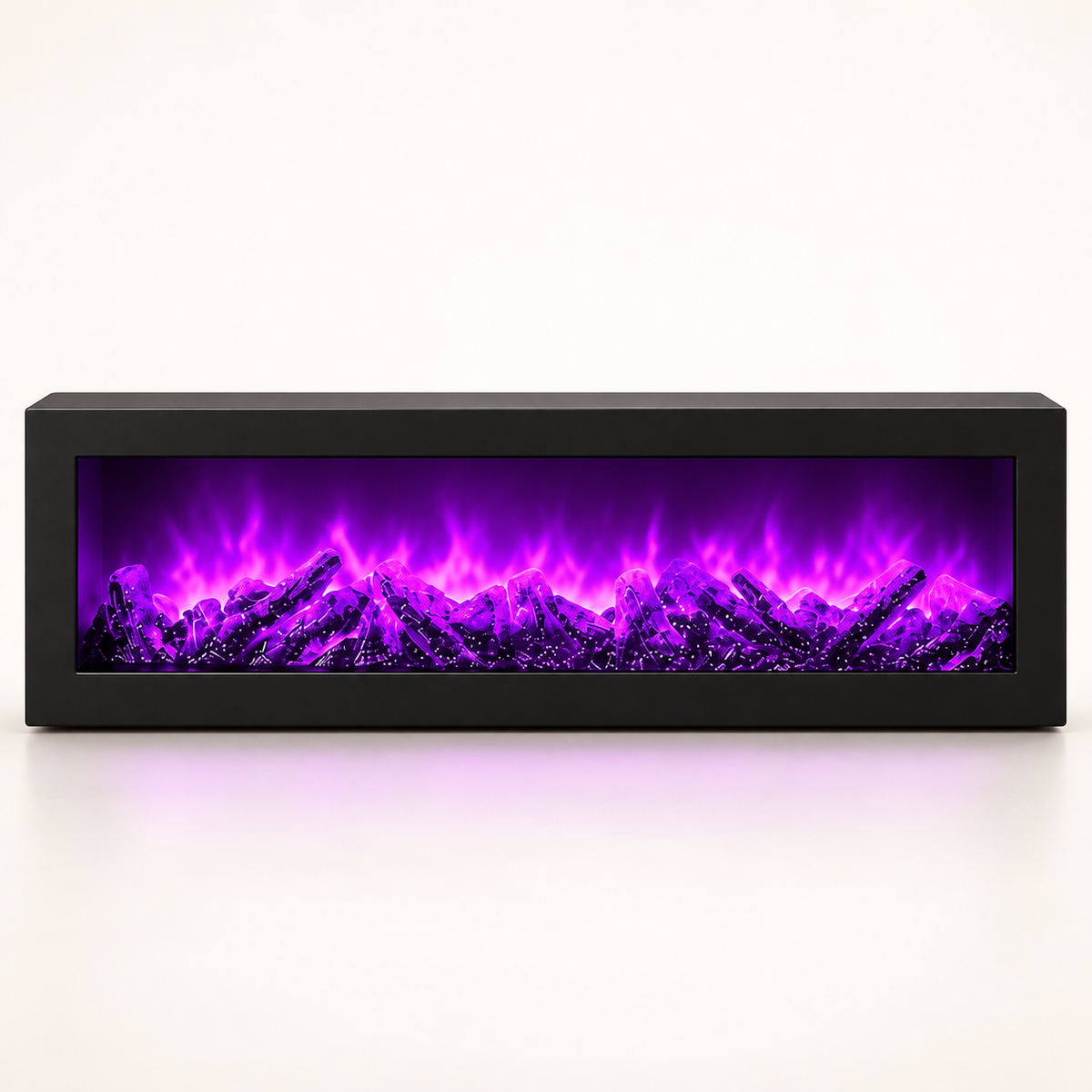 Crni RGB dekorativni LED kamin SP26 – studio
