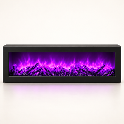 Crni RGB dekorativni LED kamin SP26 – studio