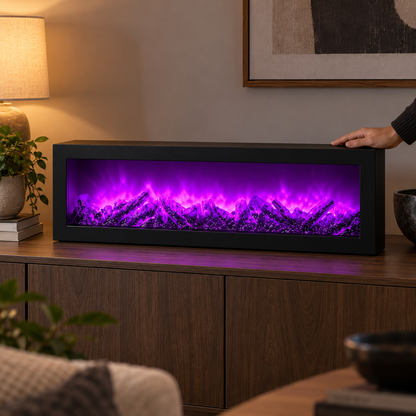 Crni RGB dekorativni LED kamin SP26 – ugc