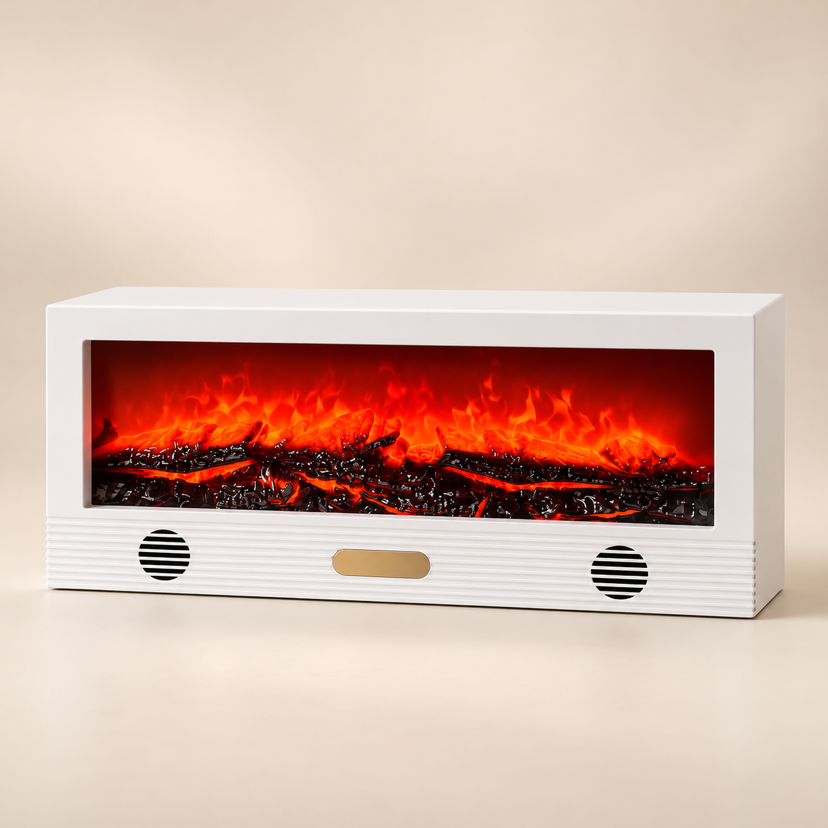 Bijeli dekorativni LED kamin SP91, 50 cm – studio