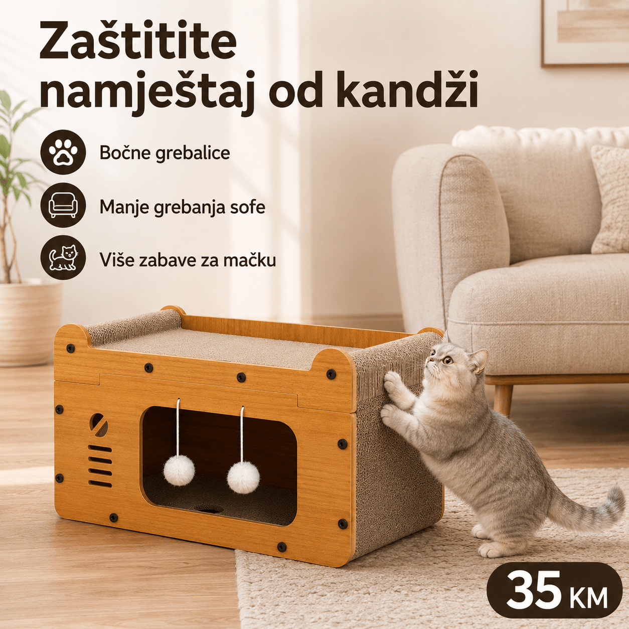 3 U 1 Kućica za Mačke – – – slika 6