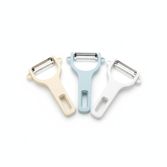 3 - u - 1 Set Guljača za Voće i Povrće – Kuhinjski pribor – Set (Krem, Svijetloplava, Bijela) – slika 1