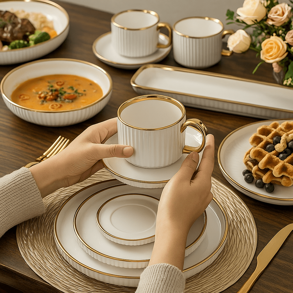 32 - dijelni Porculanski Set Posuđa - SAMO KLIKNI