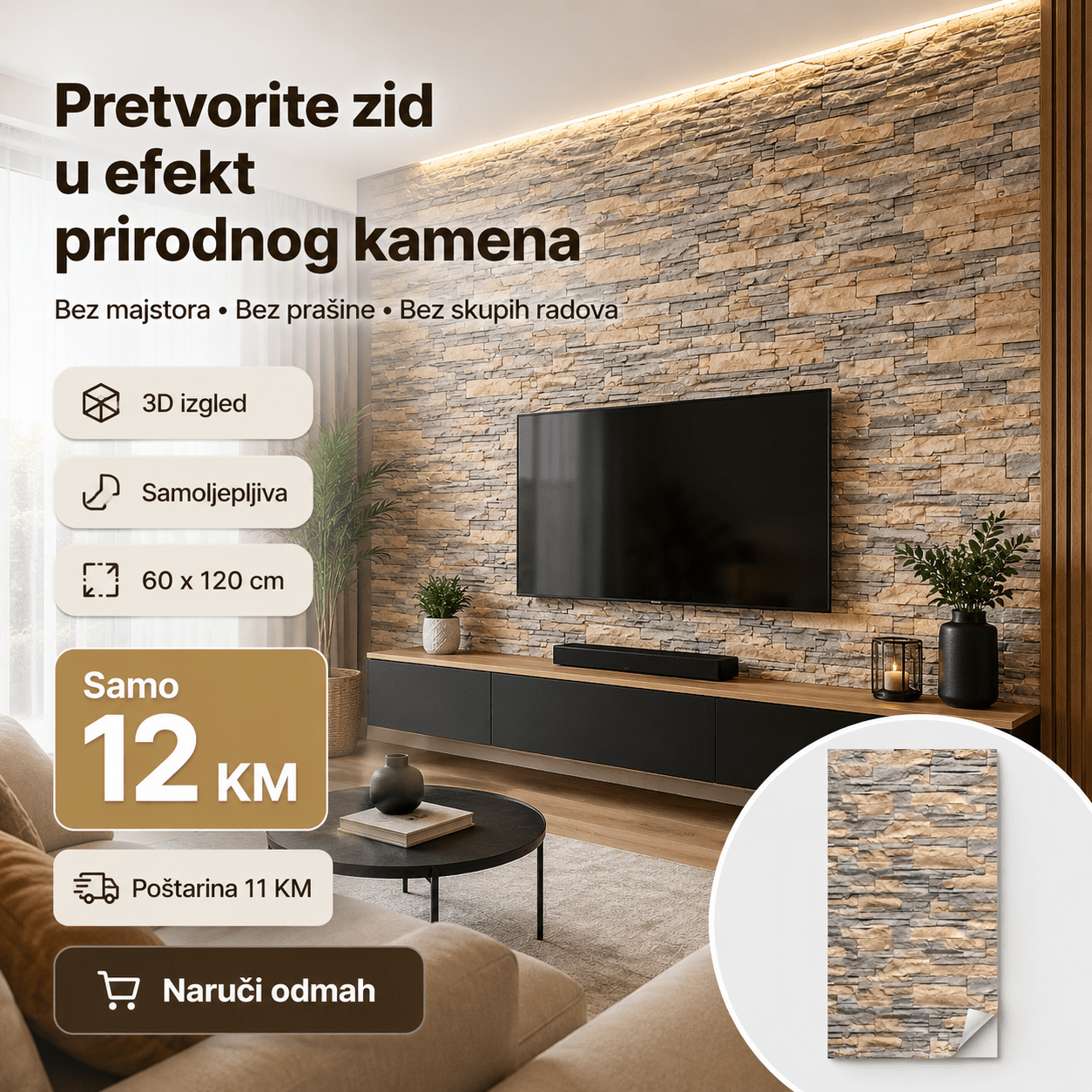 3D Samoljepljiva Tapeta – – – slika 7