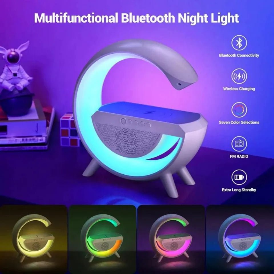 3u1 bežični punjač, zvučnik i lampa – Audio i Zvučnici – – slika 1