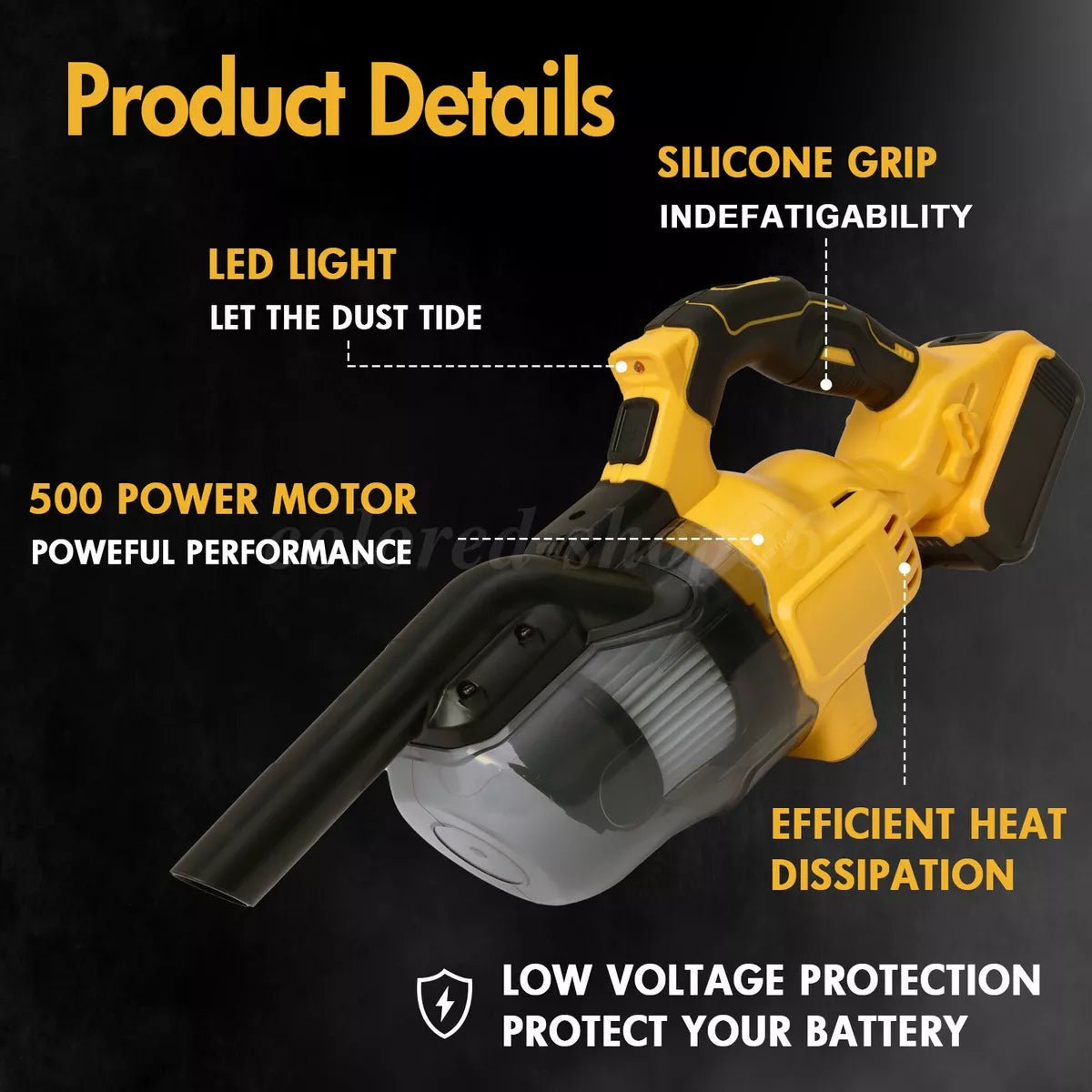 3u1 Bežični Ručni Usisivač/Puhač/Čistač 500W – – – slika 8