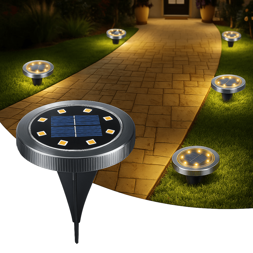 4 - dijelni set solarnih vrtnih lampi – – – slika 1
