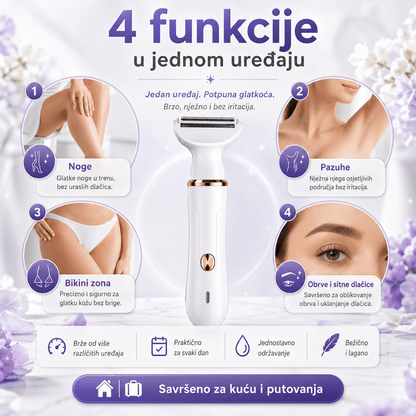 4-u-1 Ženski Električni Brijač i Trimer – – – slika 4