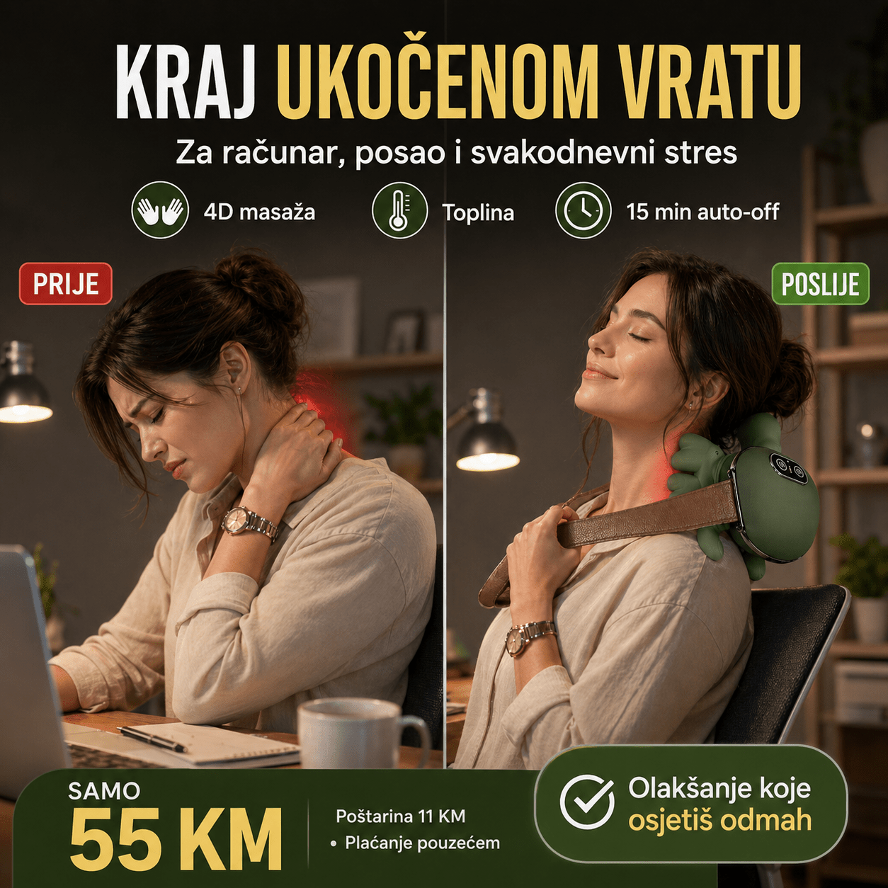 4D Masažer za Vrat i Ramena – – – slika 4