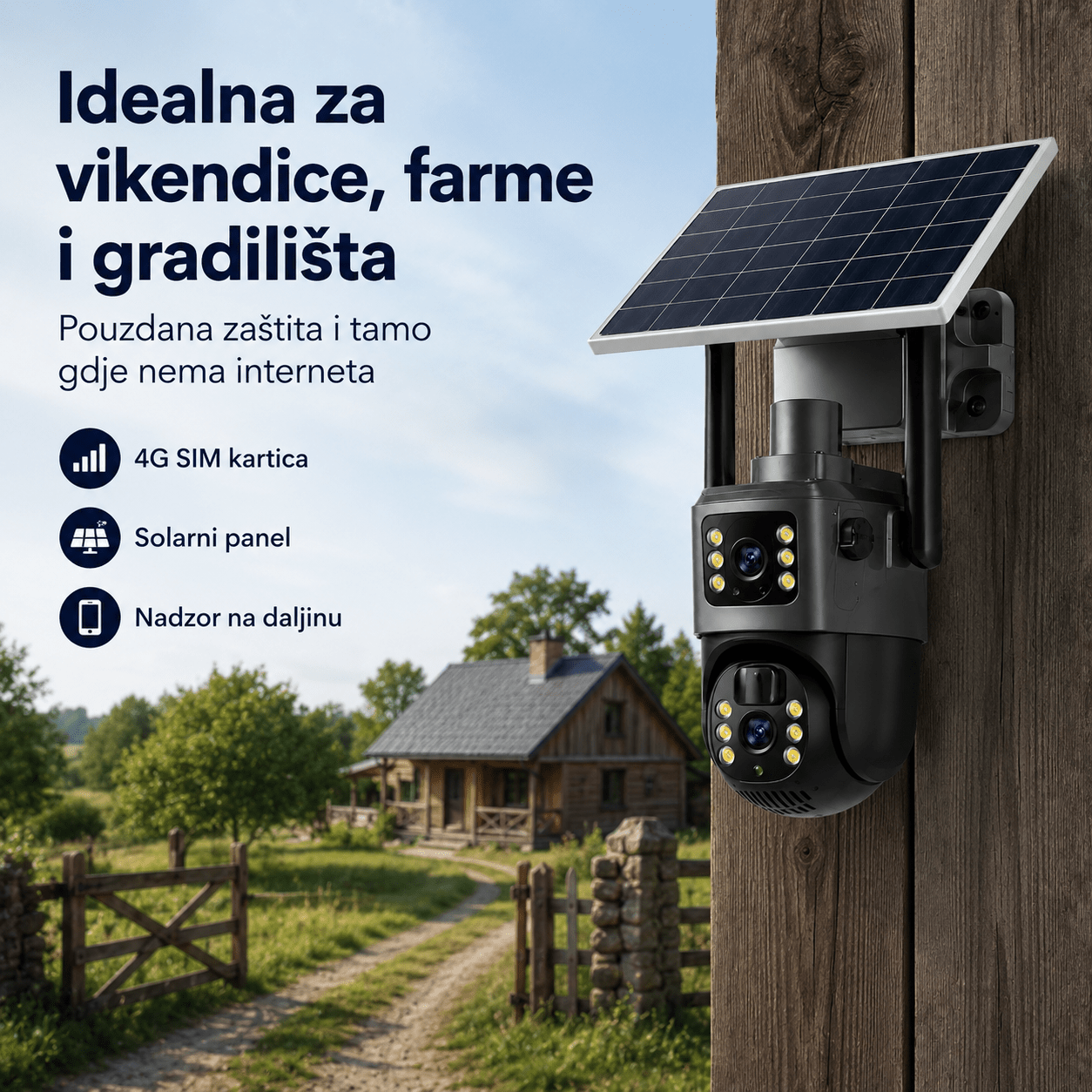 4G Solarna Sigurnosna Kamera – – – slika 8