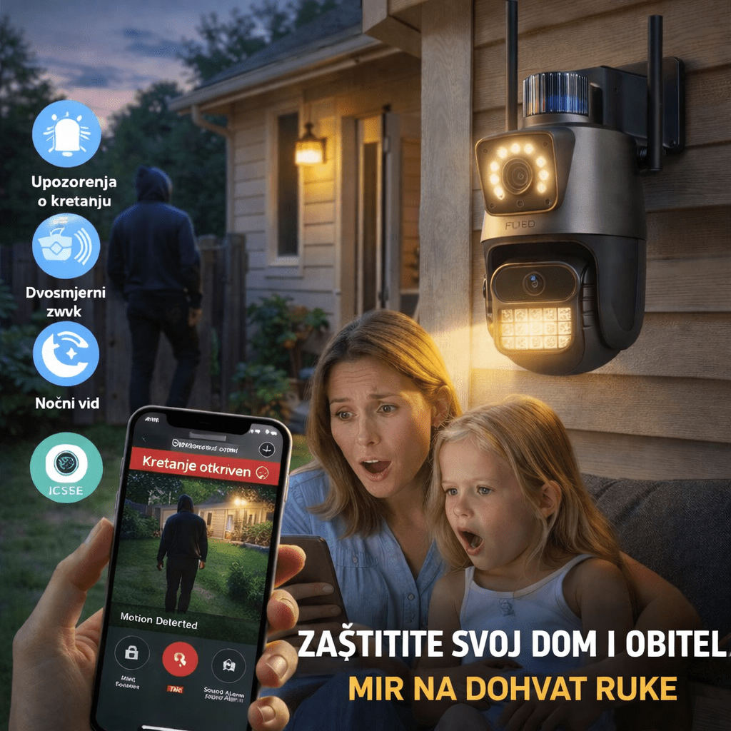 4K 8MP dvostruka WiFi kamera - SAMO KLIKNI