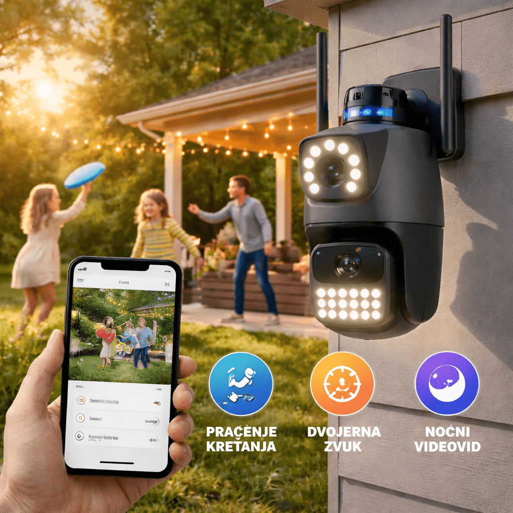 4K 8MP dvostruka WiFi kamera - SAMO KLIKNI