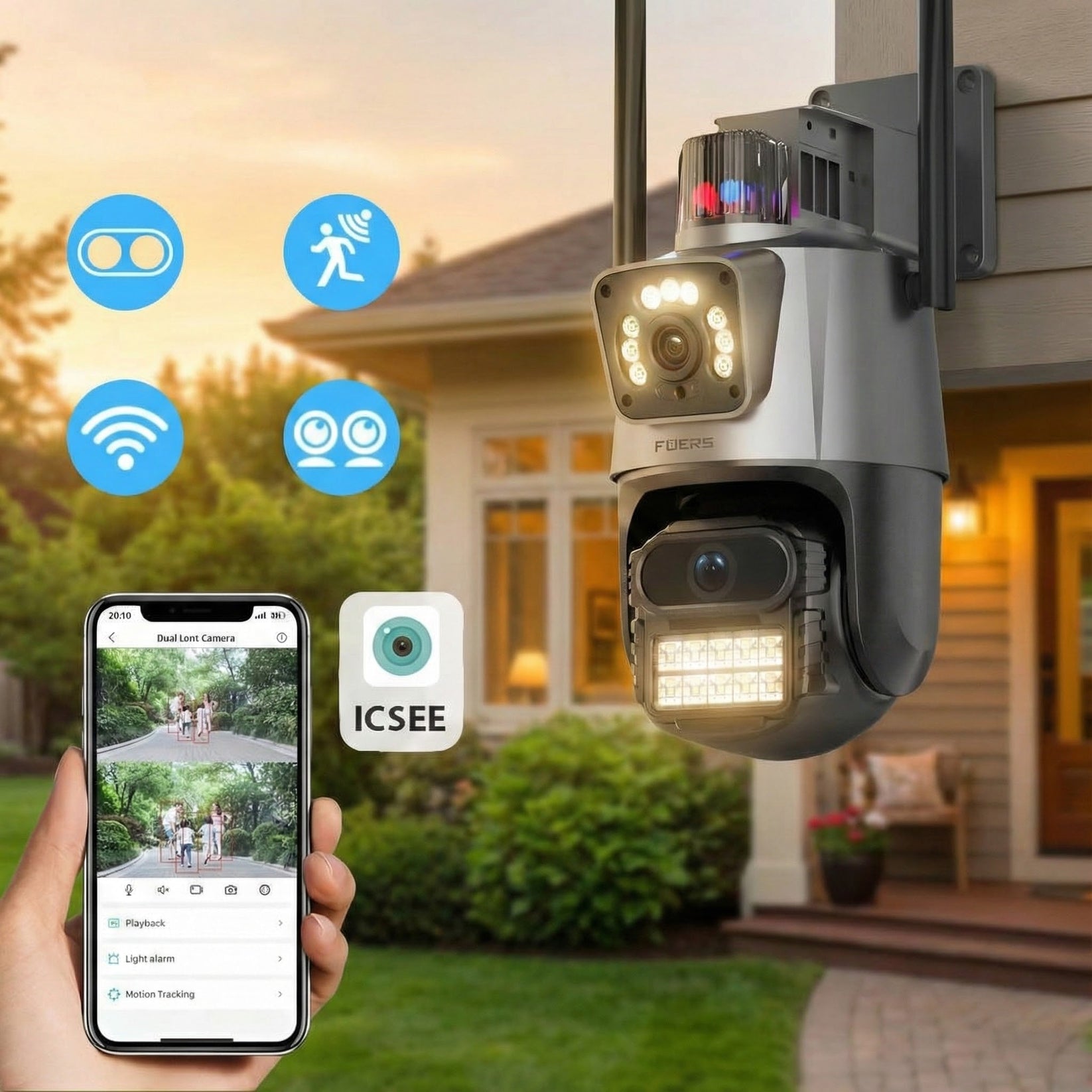 4K 8MP dvostruka WiFi kamera – – – slika 3