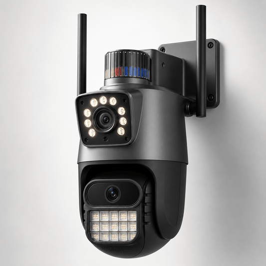4K 8MP dvostruka WiFi kamera – Sigurnost i Taktičko – – slika 1