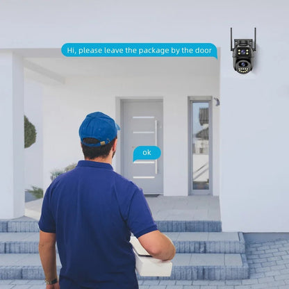 4K Wi - Fi Sigurnosna Kamera s dvostrukom lećom – – – slika 4