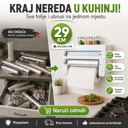 4u1 držač za ubruse i folije – Posuđe i Kuhinjski Pribor – – slika 4