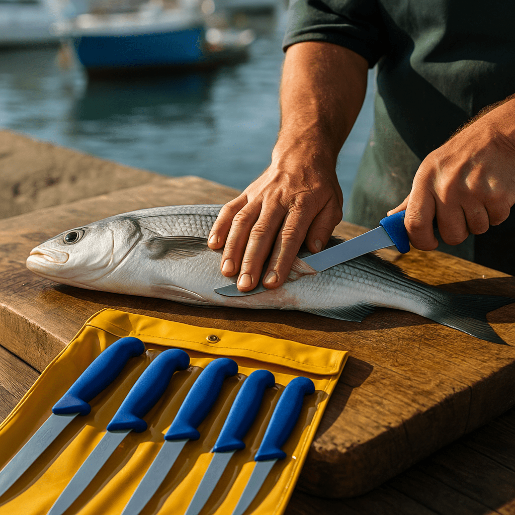 5 - dijelni set mesarskih noževa - SAMO KLIKNI