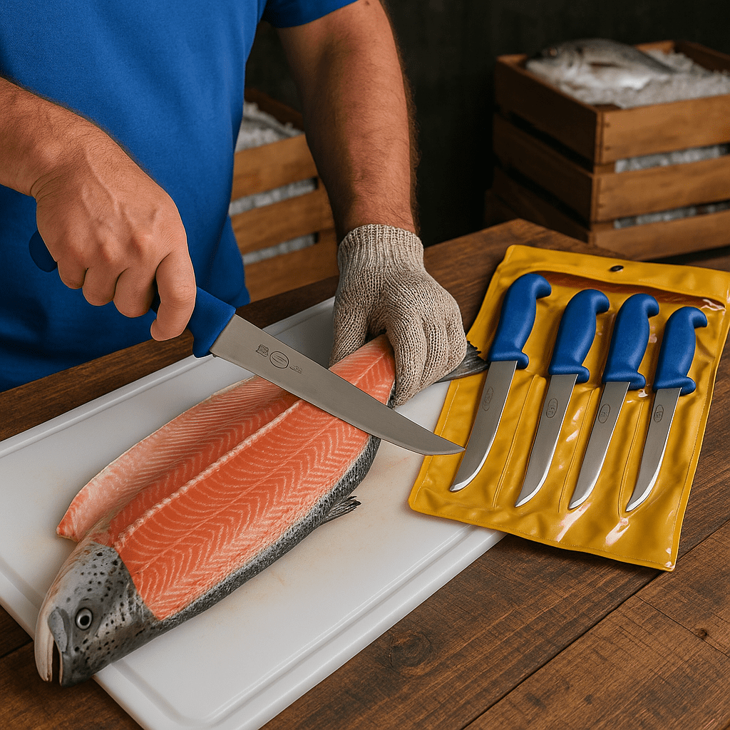 5 - dijelni set mesarskih noževa - SAMO KLIKNI