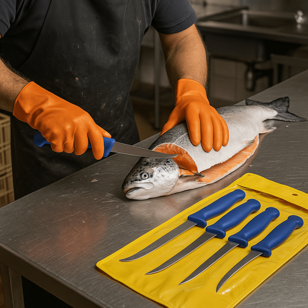 5 - dijelni set mesarskih noževa - SAMO KLIKNI