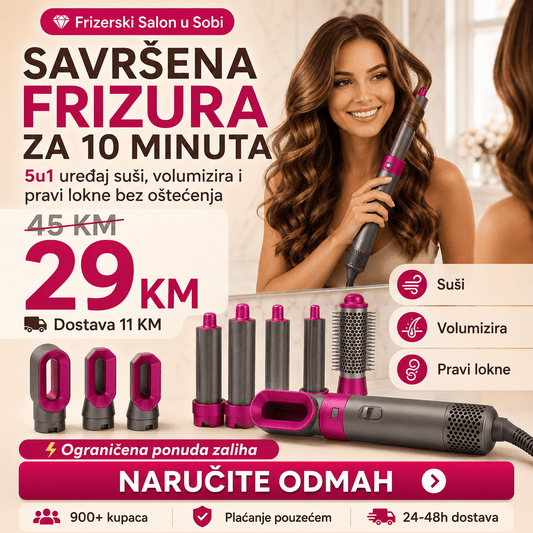 5 - u - 1 četka za stiliziranje kose – Aparati za Ljepotu – – slika 2