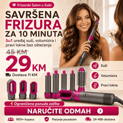5 - u - 1 četka za stiliziranje kose – Aparati za Ljepotu – – slika 2