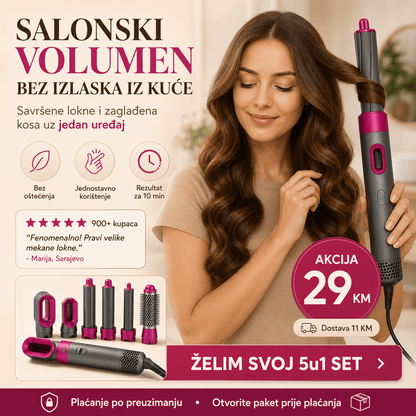 5 - u - 1 četka za stiliziranje kose – Aparati za Ljepotu – – slika 6