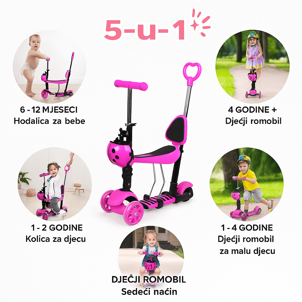 5u1 dječji skuter – – Plava – slika 10