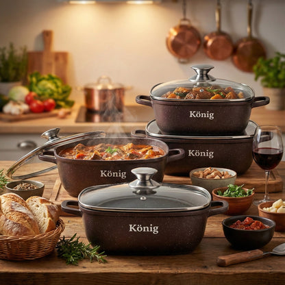 6 - dijelni set granitnog posuđa Konig – – – slika 1
