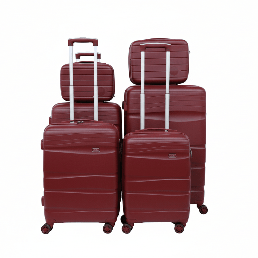 6 - dijelni set kofera – – Bordo – slika 3