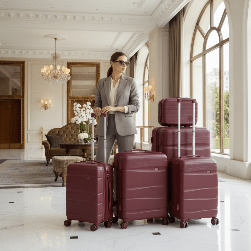 6 - dijelni set kofera – – Puder Roza – slika 10