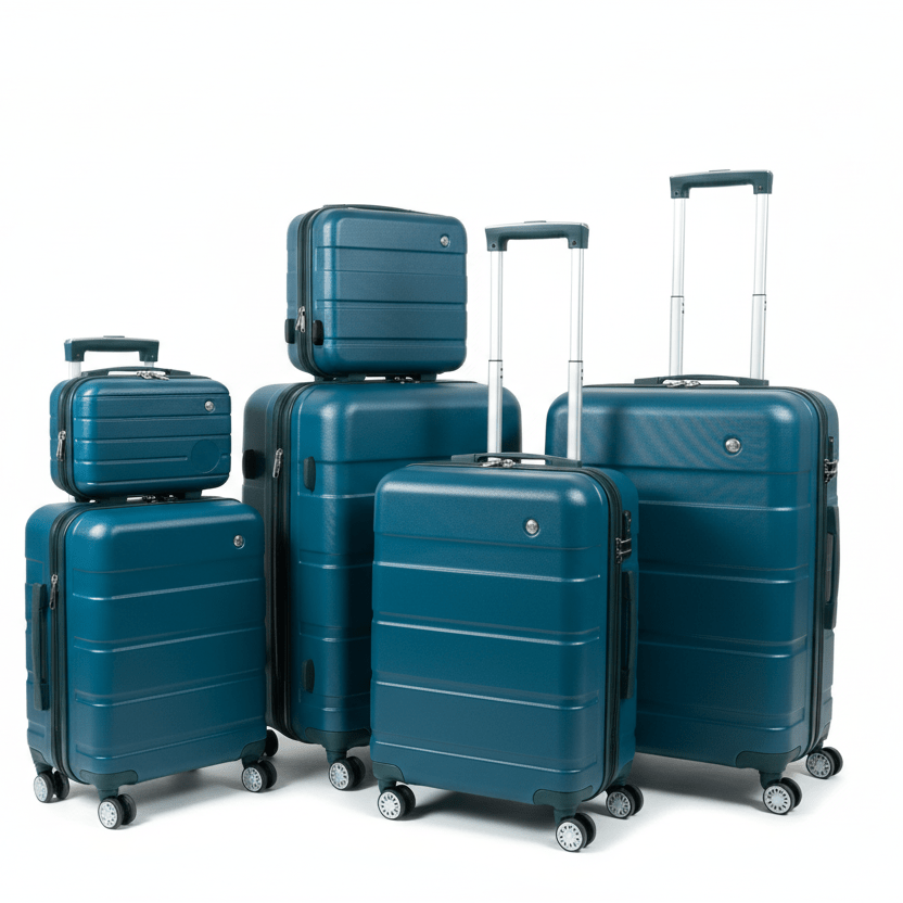 6 - dijelni set kofera – – Petrol Plava – slika 5