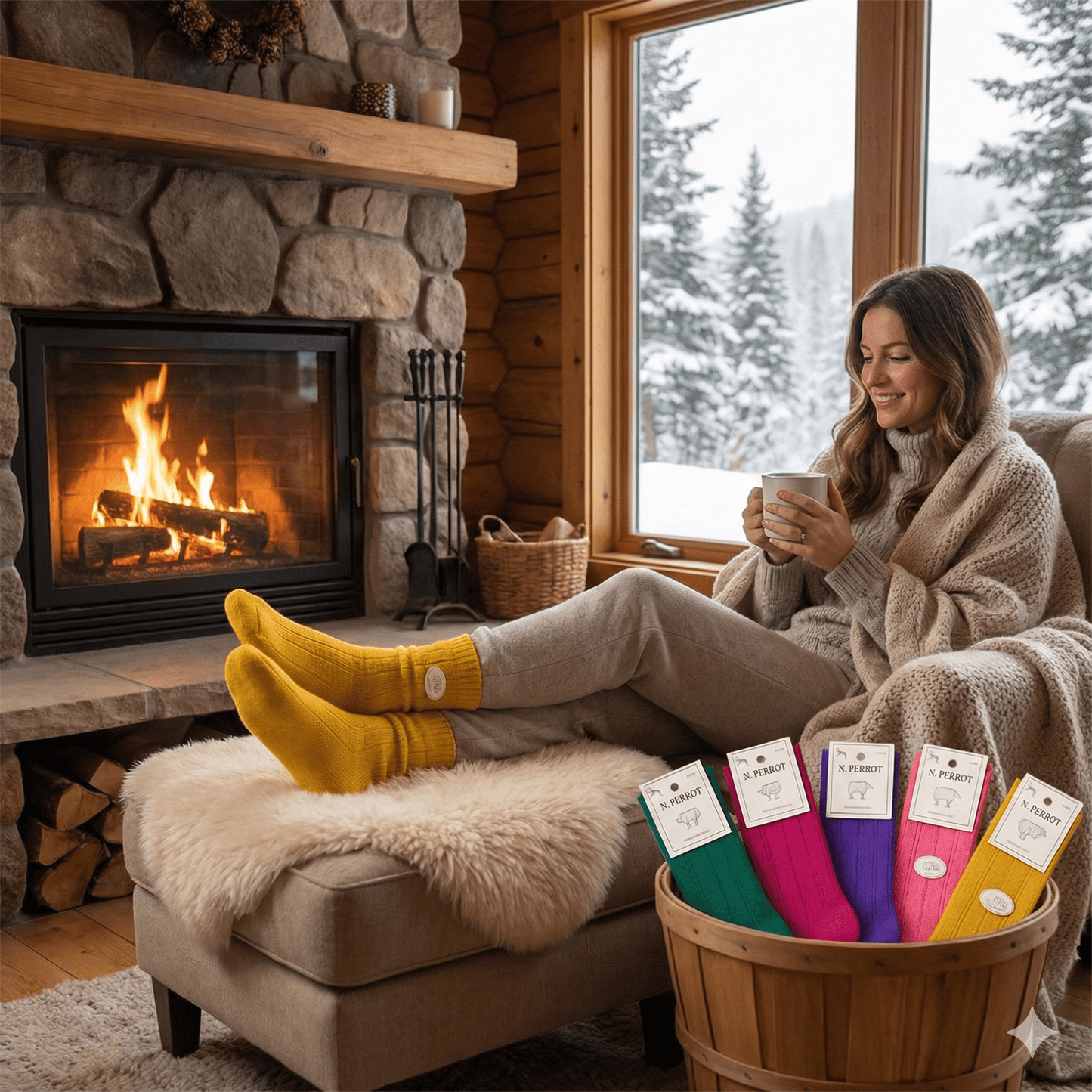 6 Pari Ženskih Vunenih Čarapa - SAMO KLIKNI