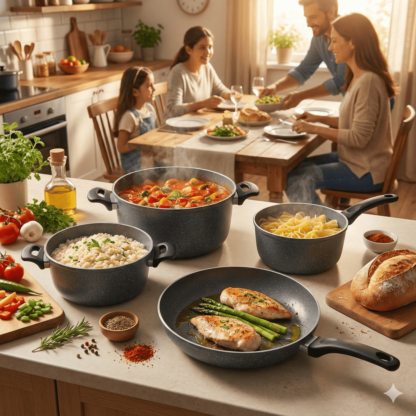 7 - dijelni set posuđa GRANIT My Cook – – – slika 1
