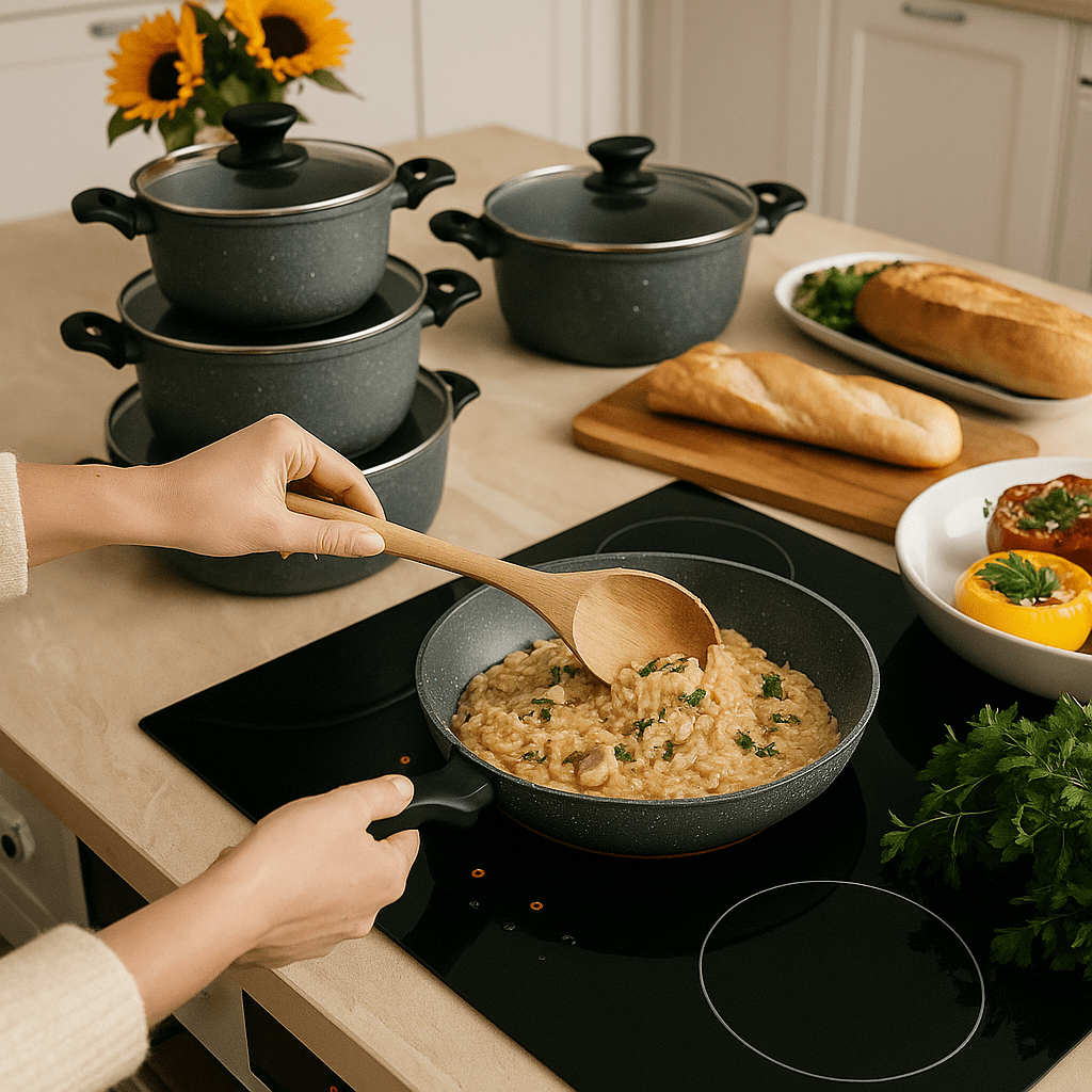 7 - dijelni set posuđa GRANIT My Cook - SAMO KLIKNI